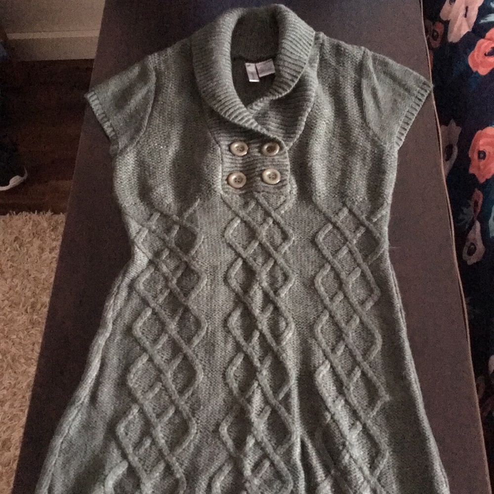 Army green sweater